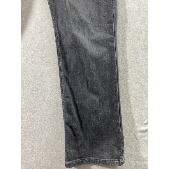 Lee Platinum Label Jeans Petite Womens 12P Grey Straight Leg High Rise Embellish - Picture 10 of 12